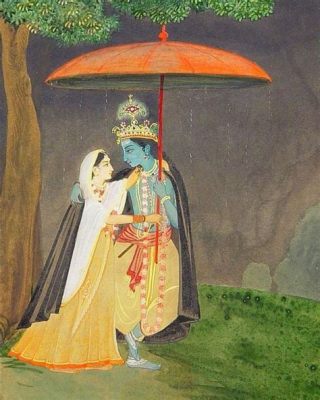   Radha Standing: An Ode to Devotion and Exquisite Mughal Brushwork!