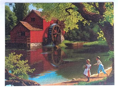  “The Old Mill”：一幅描繪美國鄉村風光與時光流逝的靜謐畫作！